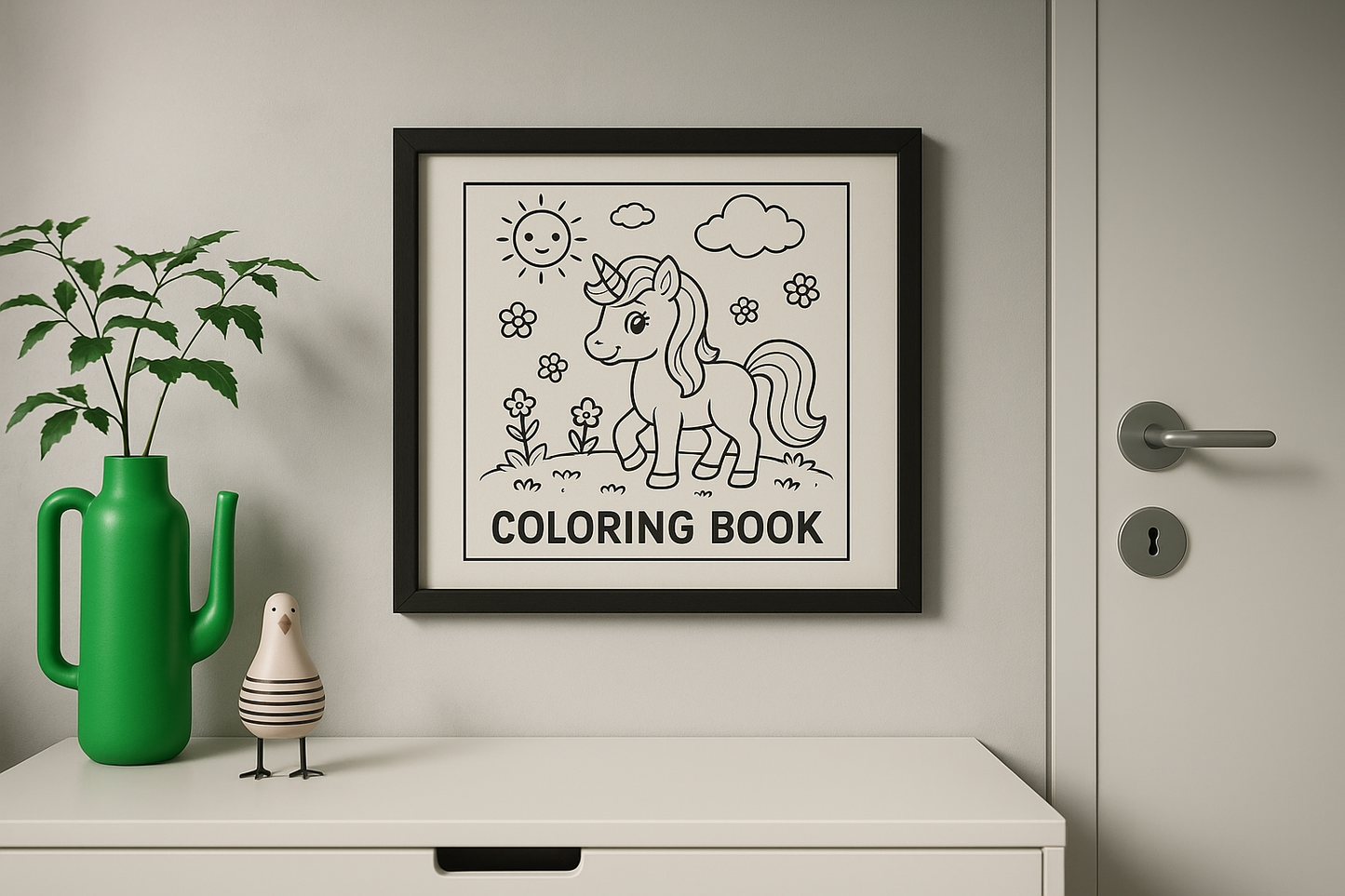 Coloring Page Large - With Frame (30 cm x 40 cm)