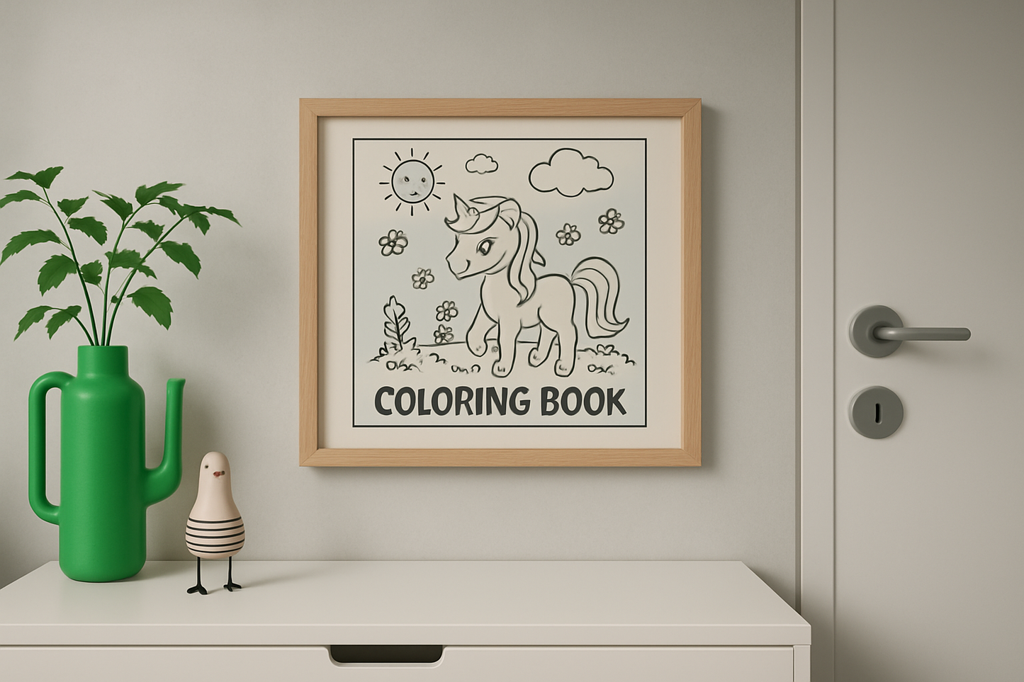 Coloring Page Large - With Frame (30 cm x 40 cm)