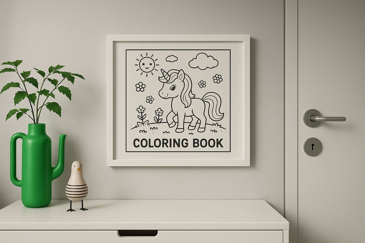 Coloring Page Large - With Frame (30 cm x 40 cm)