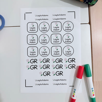Waterproof Name Labels - School pack of 30!