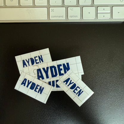 Heavy Duty Name Decals for Shoes & School Gear - 10 Pack