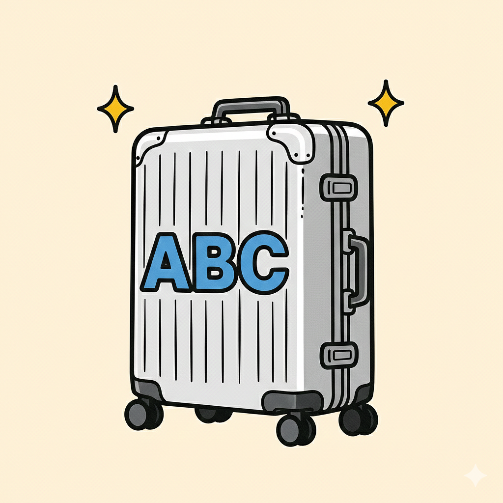 Suitcase Customization - Initials, Name, or Symbols